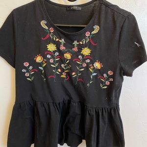 SHEIN floral dress blouse